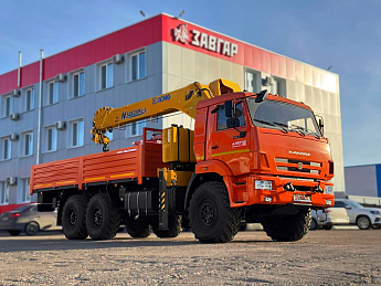 Бортовой КАМАЗ 43118 с КМУ XCMG SQS 200-6 (дв. КАМАЗ,  сп/место)_0